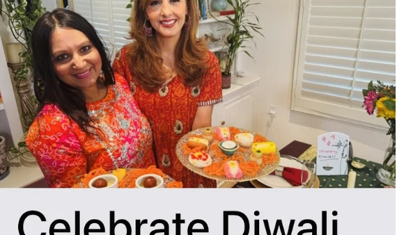 Chef Teena on NBC California Live Diwali segment