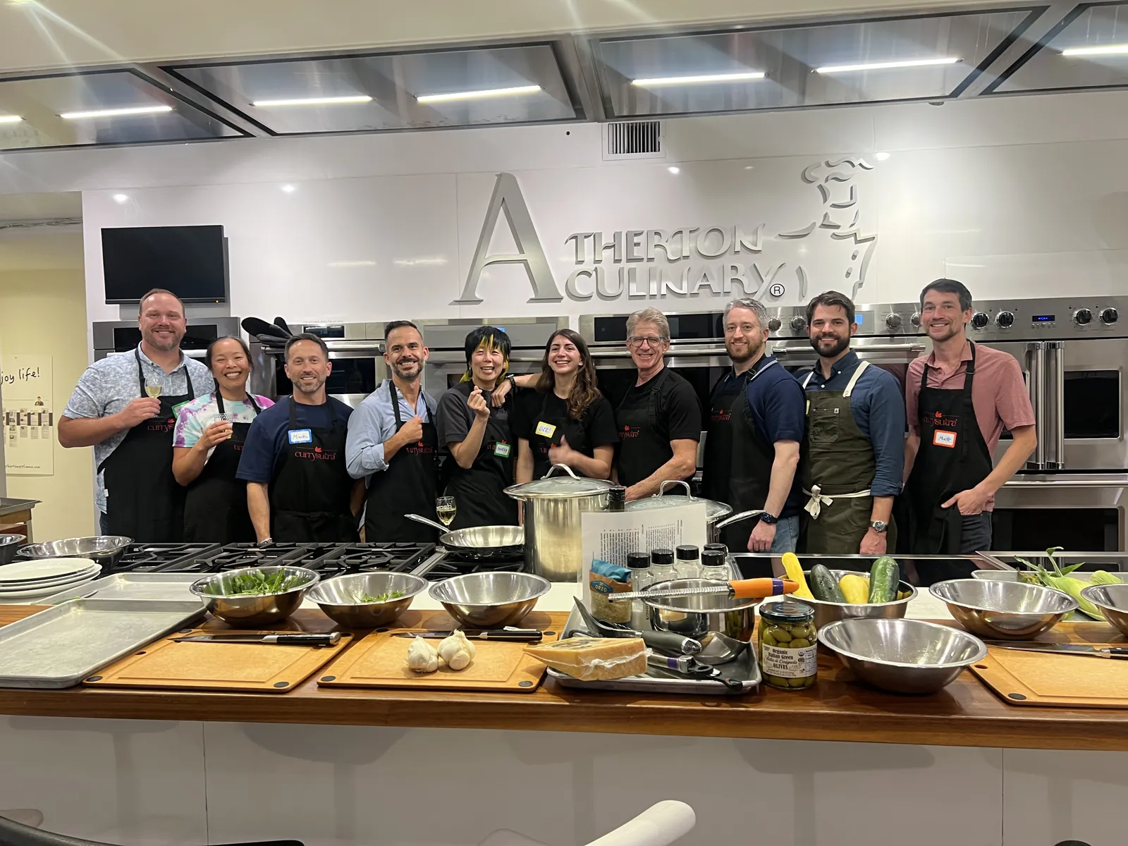 Currysutra team group photo at the Atherton Culinary showroom