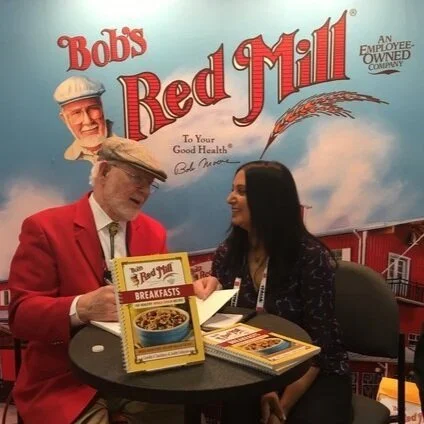 Chef Teena with Bob of Bob's Red Mill