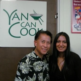 Chef Teena with Chef Yan of Yan Can Cook