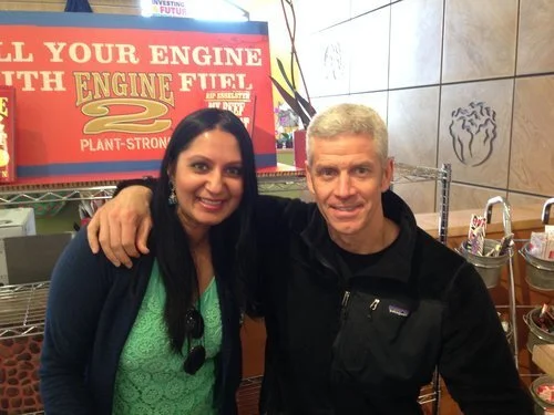 Chef Teena with Rip Esselstyn of Engine 2 Diet