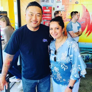 Chef Teena with Roy Choi
