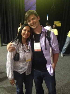 Chef Teena with Josh Tetrick of Hampton Creek Foods