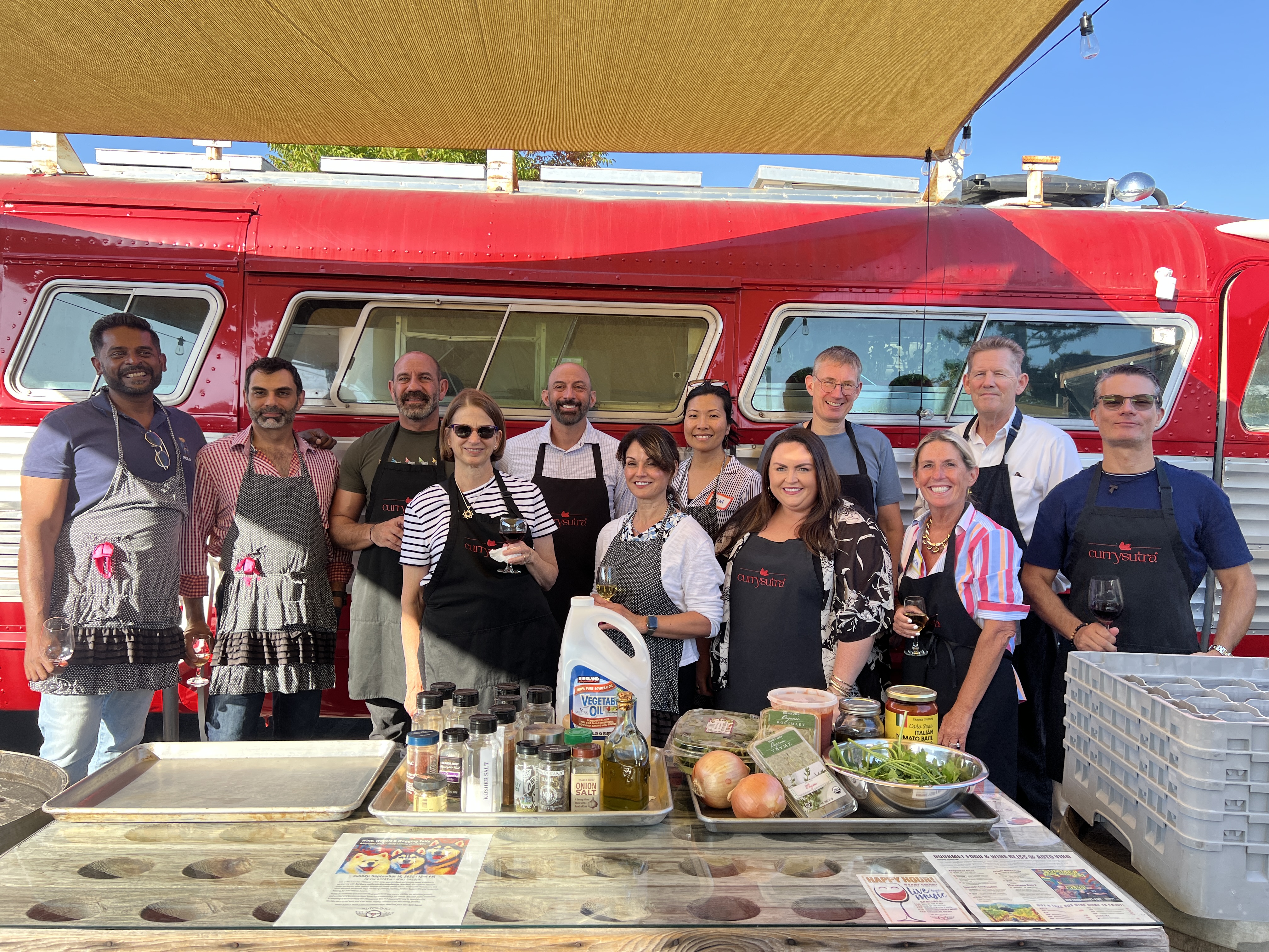 A gourmet food and wine event with Currysutra at Auto Vino